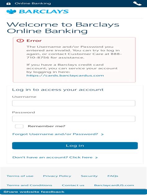 Welcome to Barclays Online Banking.